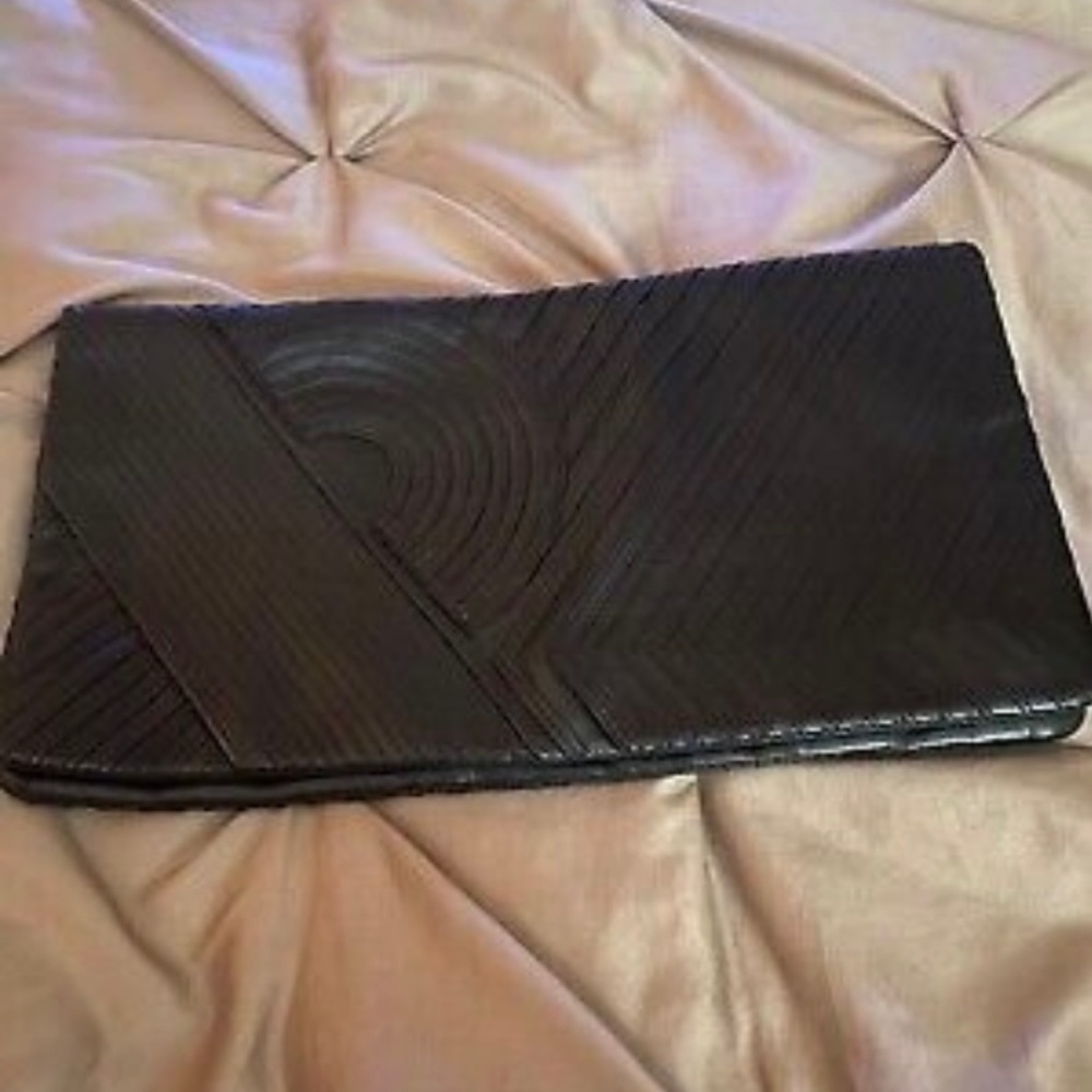 Reed Krakoff beautiful black leather clutch